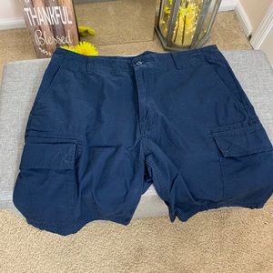 Men’s blue cargo shorts